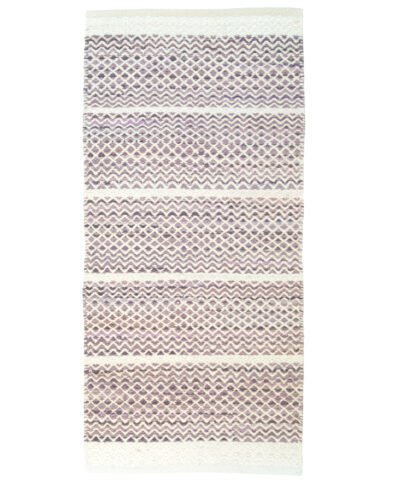 Preloved Usva kierrätyspuuvilla räsymatto lila 160x230