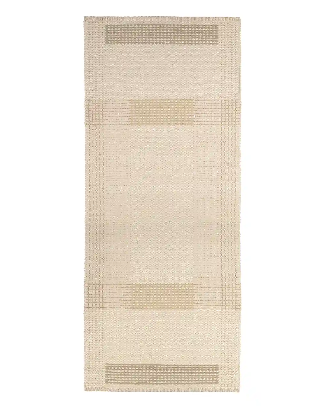 Kareena kierrätyspuuvilla räsymatto valkoinen