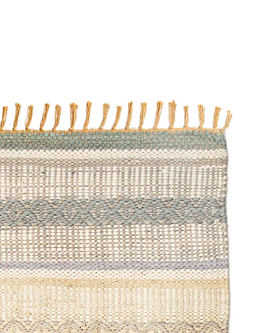 Olivia kierrätyspuuvilla räsymatto harmaa - Image 2