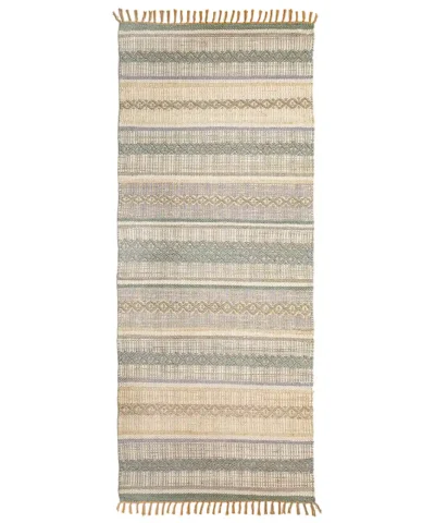 Olivia kierrätyspuuvilla räsymatto harmaa