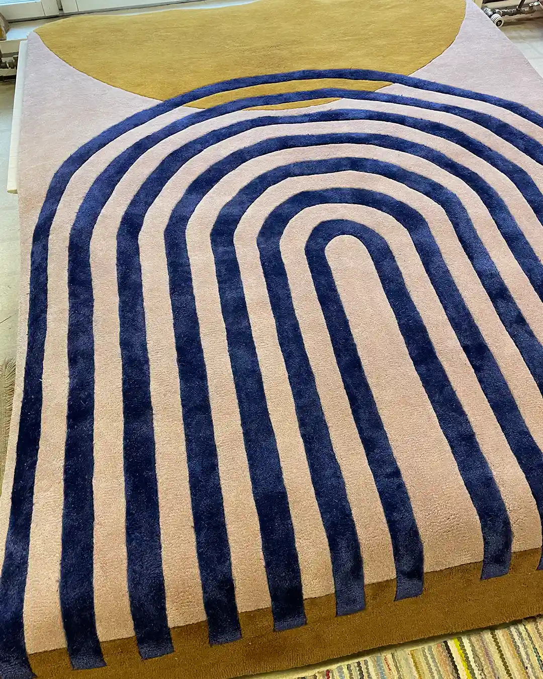 Preloved Atrium villamatto pinkki-kulta 170x240 - Image 3