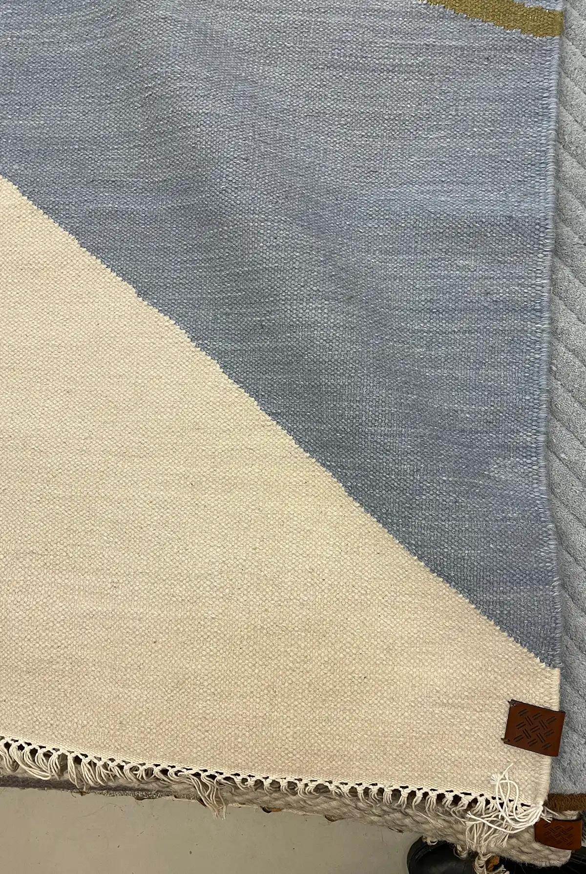 Preloved Zeniitti villamatto harmaa-sininen 200x200 - Image 4