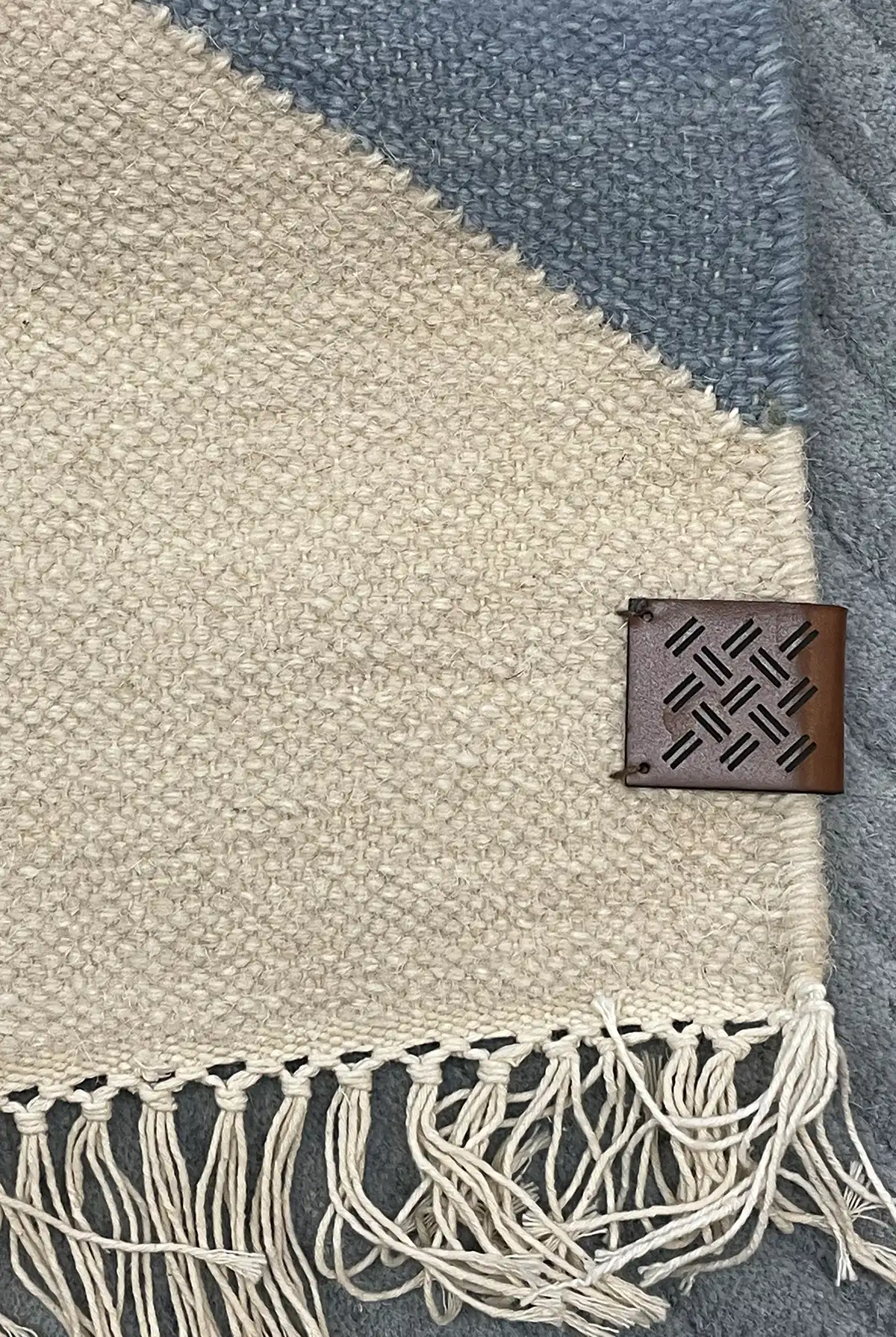 Preloved Zeniitti villamatto harmaa-sininen 200x200 - Image 7