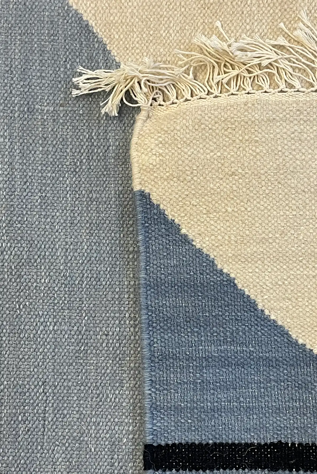 Preloved Zeniitti villamatto harmaa-sininen 200x200 - Image 8