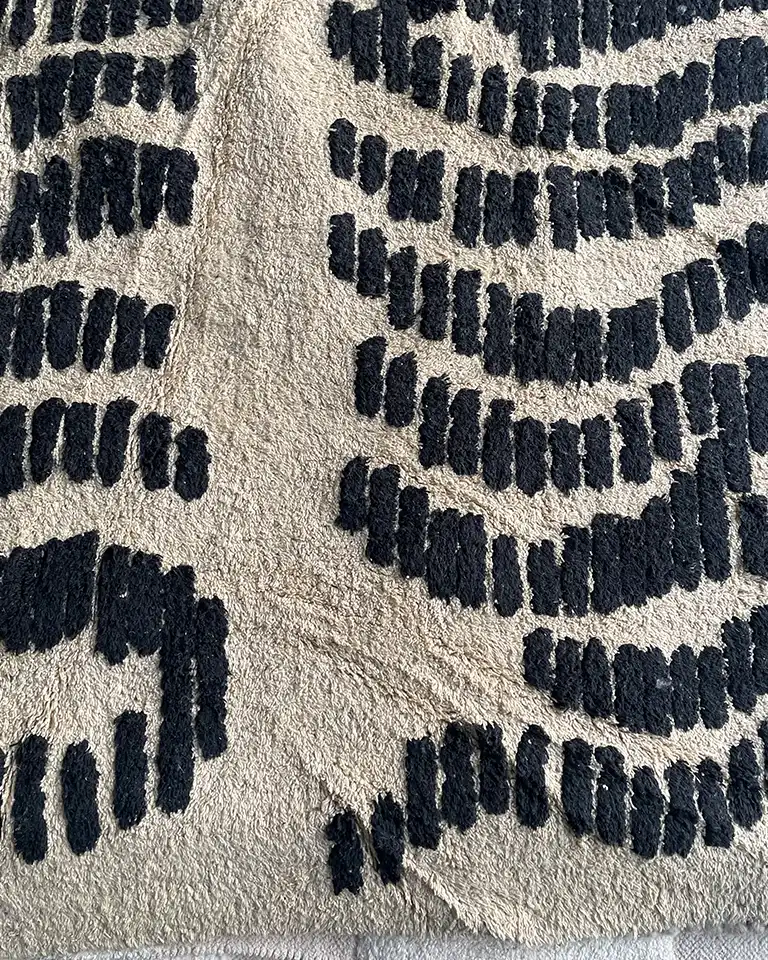 Preloved Dyyni kierrätyspuuvillamatto 200x300 - Image 3