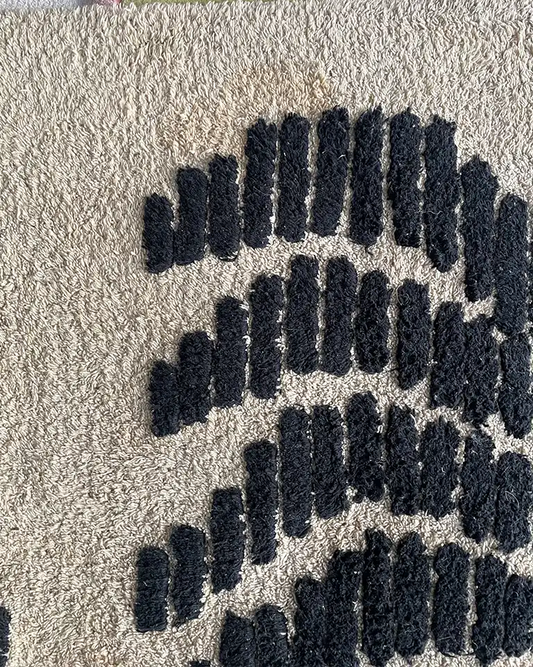 Preloved Dyyni kierrätyspuuvillamatto 200x300 - Image 4