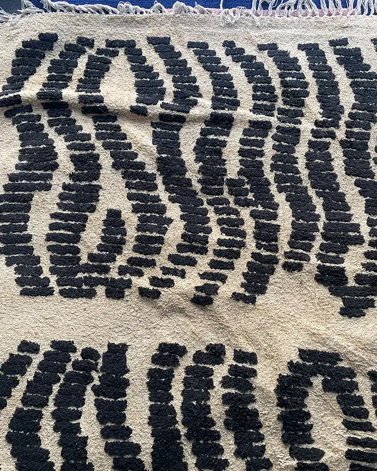 Preloved Dyyni kierrätyspuuvillamatto 200x300 - Image 5