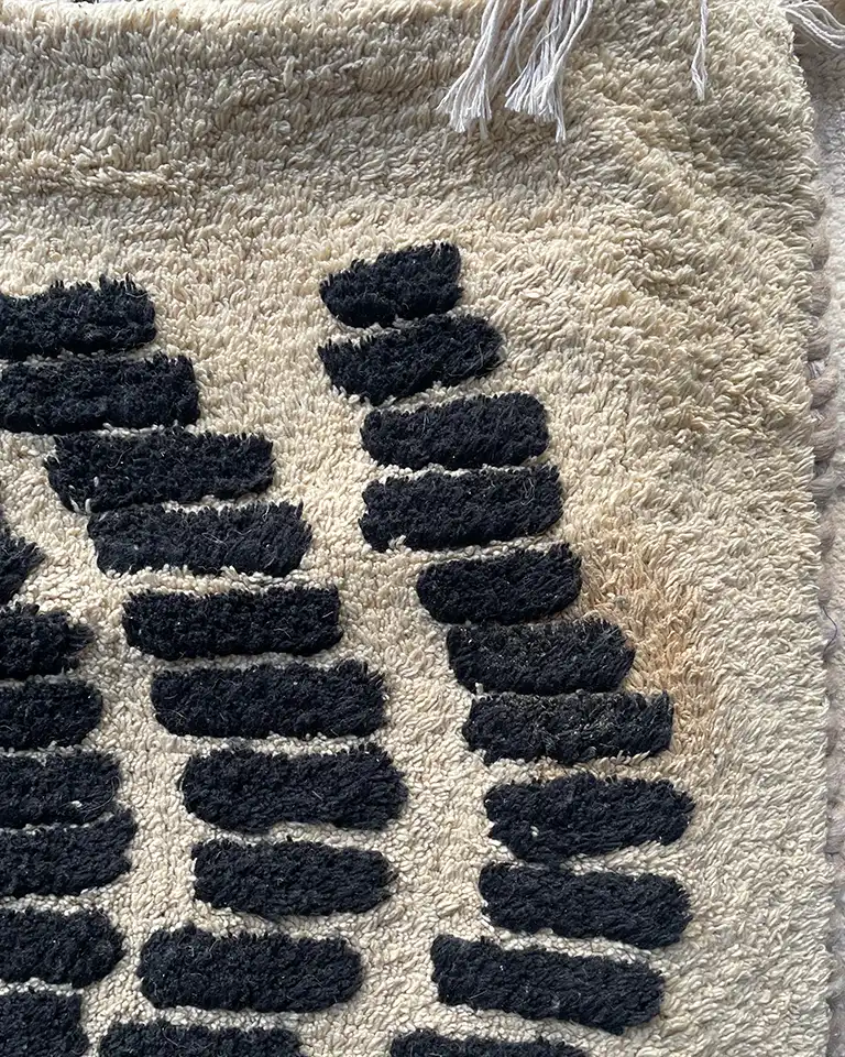 Preloved Dyyni kierrätyspuuvillamatto 200x300 - Image 7