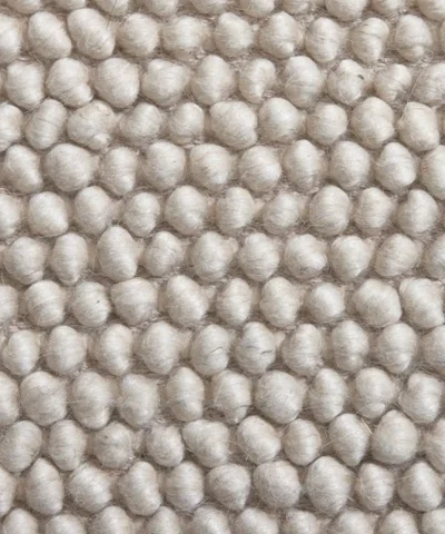 Alternative view of Nirvana wool rug white