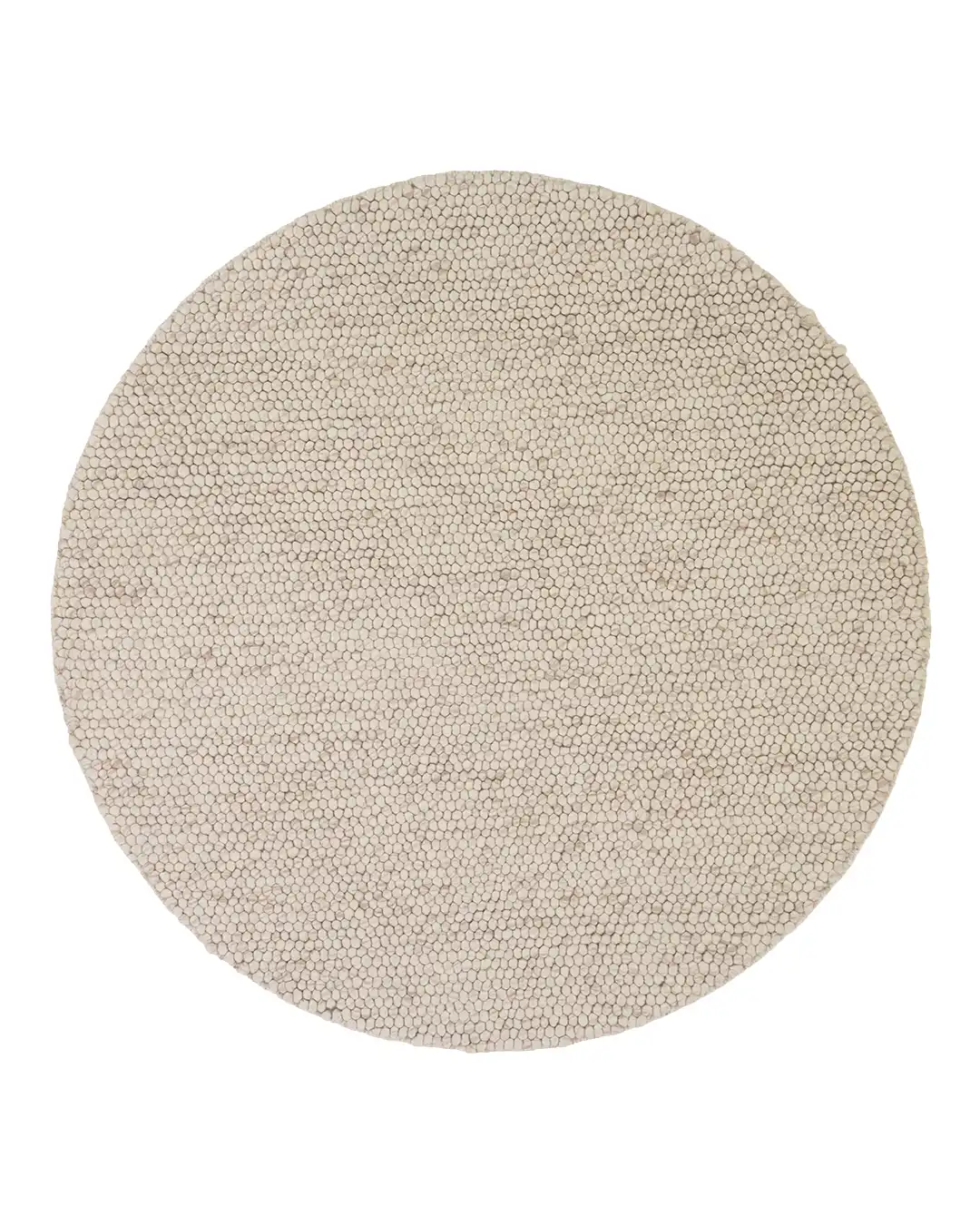 Nirvana villamatto pyöreä vaaleanbeige